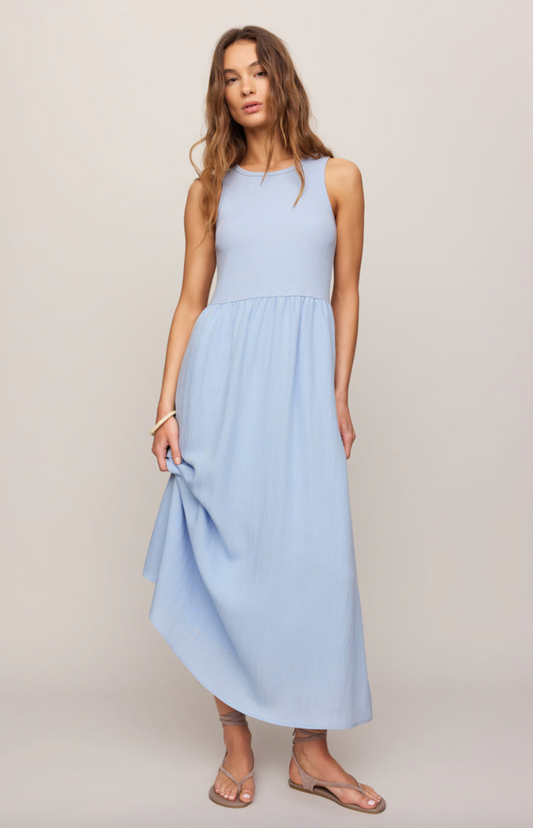 Charlotte Rib Midi Dress - gilt+gossamer