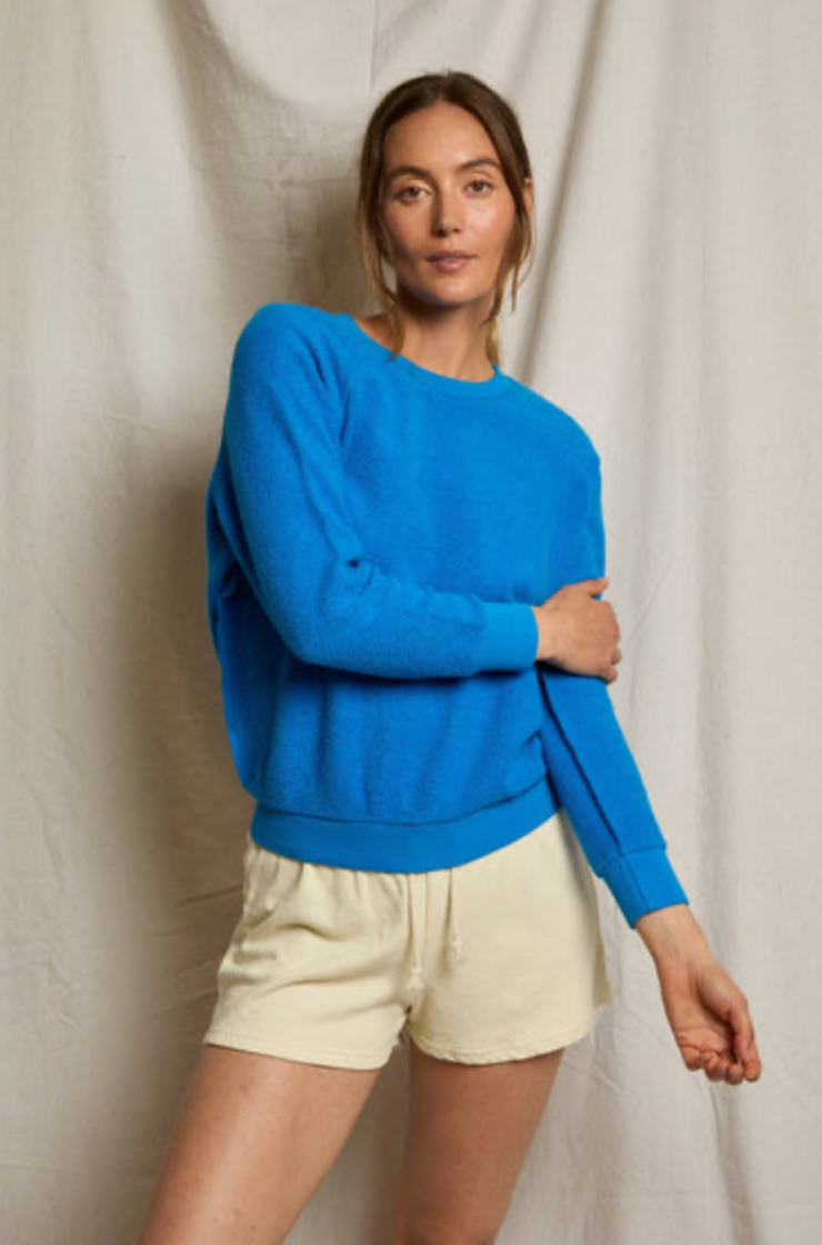 Perfect White Tee Ziggy Crew-Neck Sweatshirt - Cobalt - gilt+gossamer