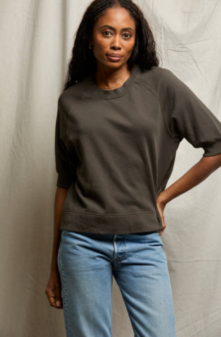 Perfect White Tee Effie Sweatshirt - Vintage Black - gilt+gossamer
