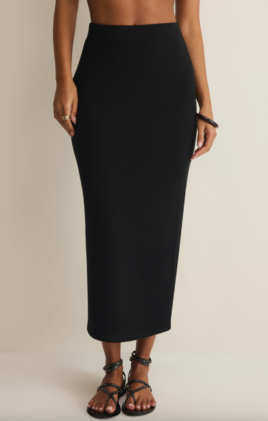 Ainslie Midi Skirt - Black - gilt+gossamer