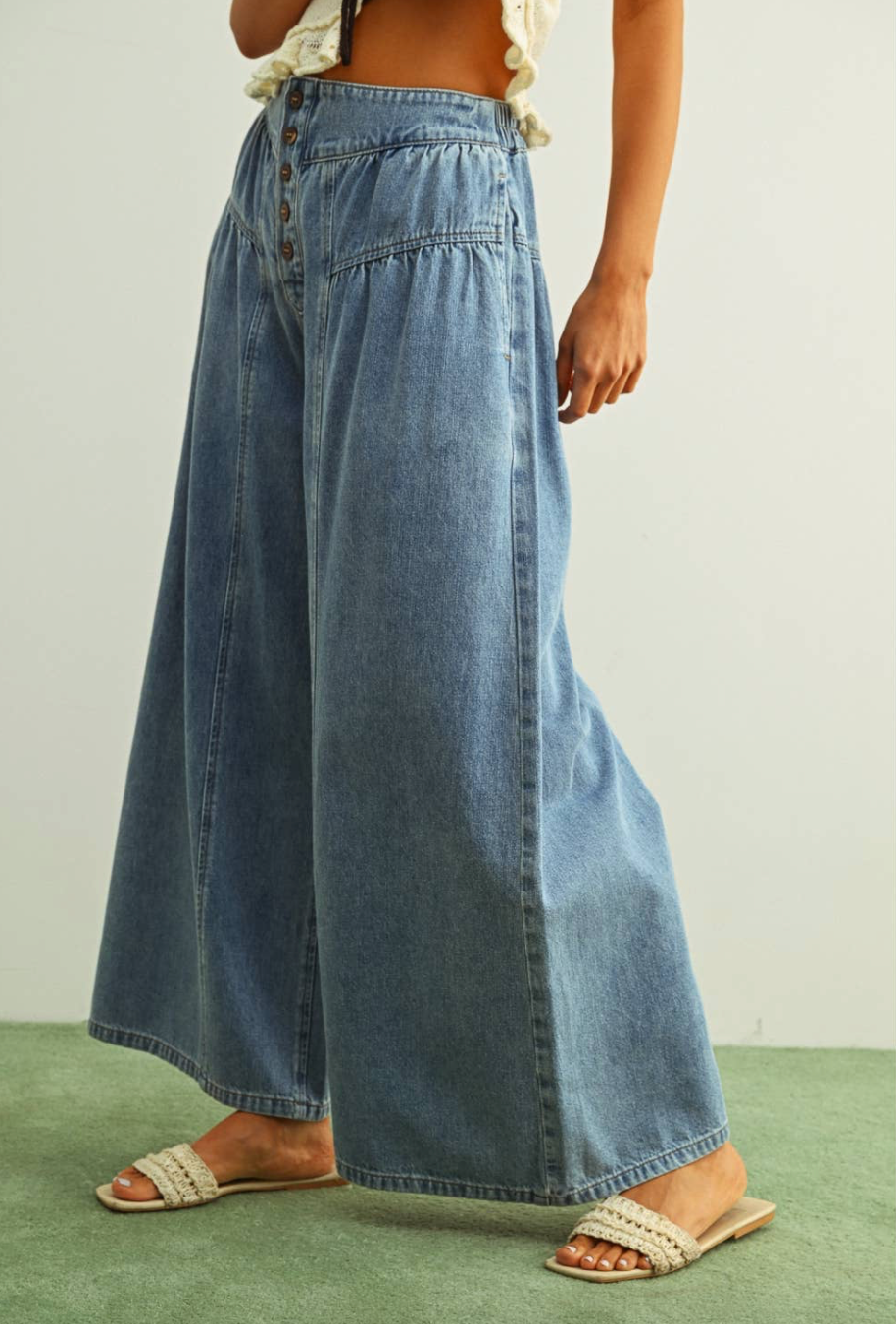 Rowan Wide Leg Pants - gilt+gossamer