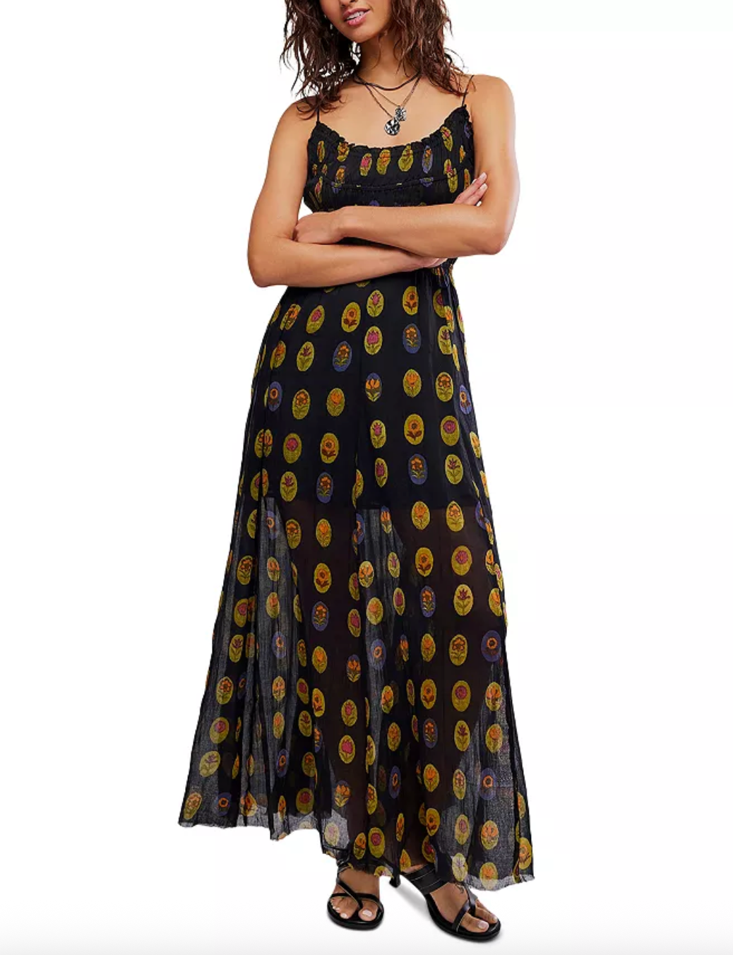 Free People One Ciella Printed Dress - gilt+gossamer