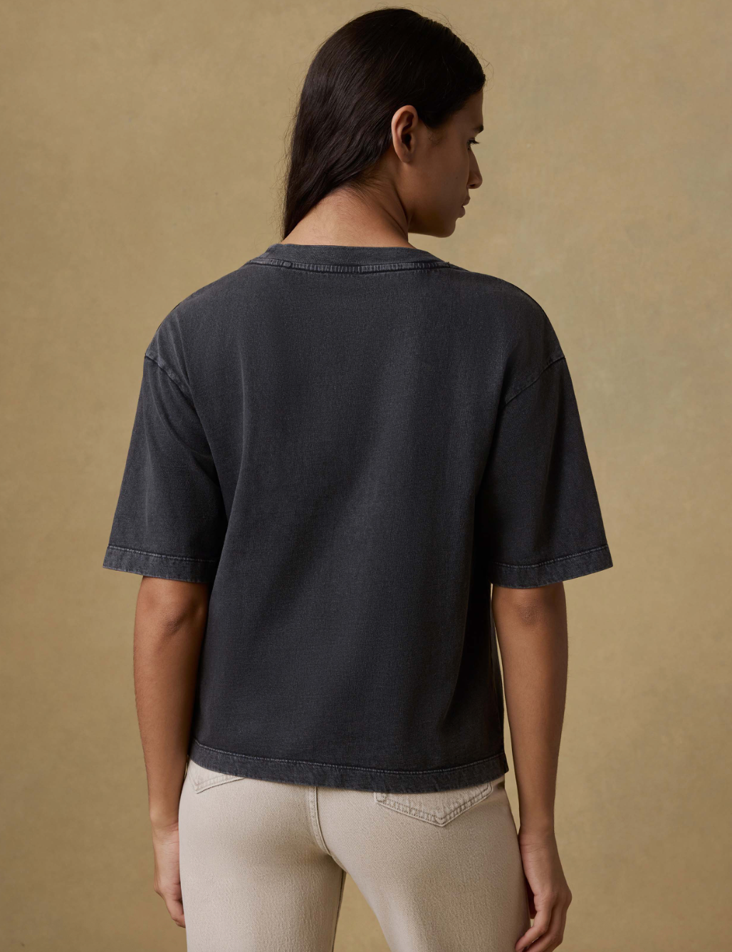 Faherty Recycled Cotton Vintage Tee - Washed Black