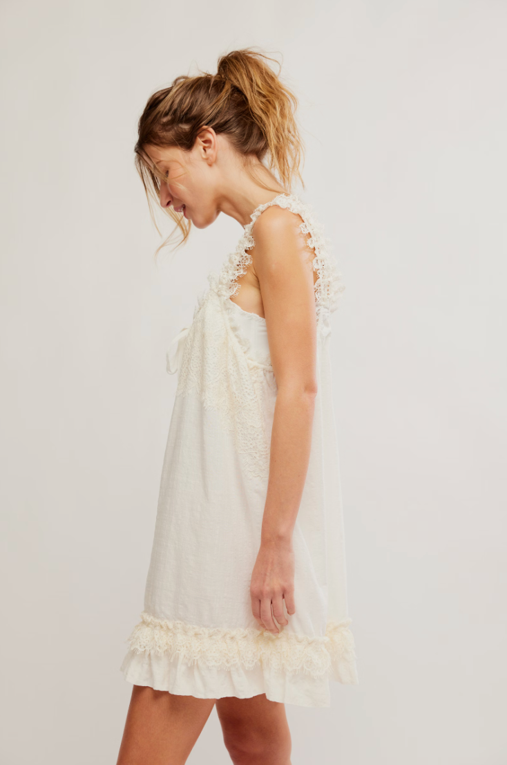 Free People Wish Me Luck Romper - Clean Ivory - gilt+gossamer