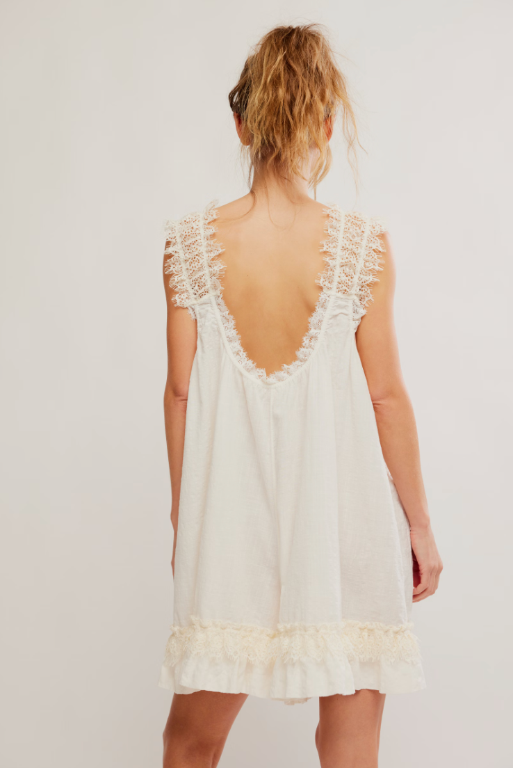 Free People Wish Me Luck Romper - Clean Ivory - gilt+gossamer