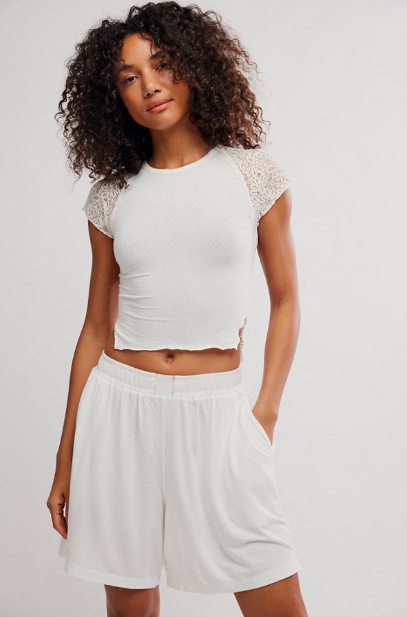 Free People Soft Side Sleep Set - Clean Ivory - gilt+gossamer