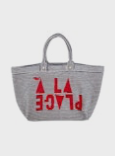 Clare V. La Cote Tote - Terry Stripe A La Plage - gilt+gossamer