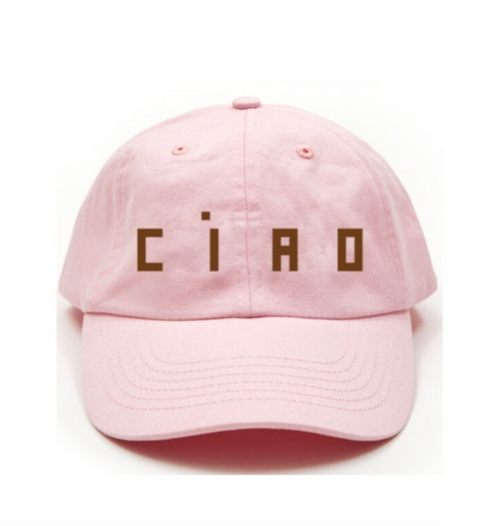 Clare V. Baseball Hat - Embroidered Ciao - gilt+gossamer