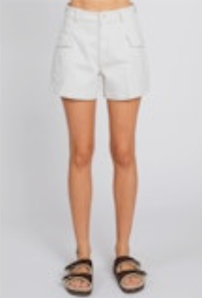 Letter To Juliet Square Pocket Twill Short - Stone - gilt+gossamer