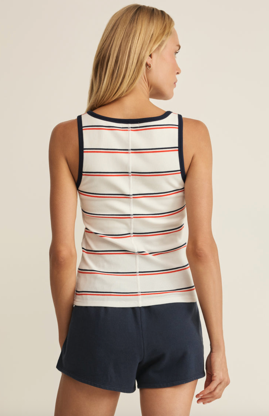Fisher Striped Rib Tank - gilt+gossamer