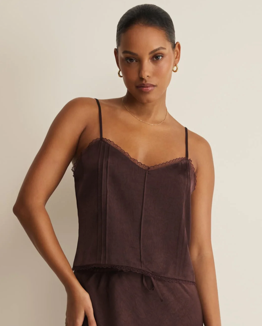 Viva Tank - Chocolate Cherry - gilt+gossamer