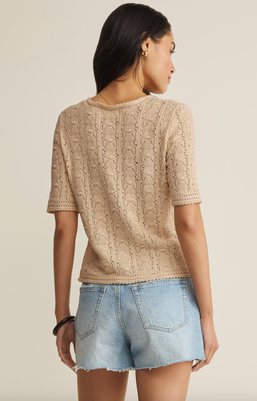 Adria Sweater Top - Island Coconut - gilt+gossamer