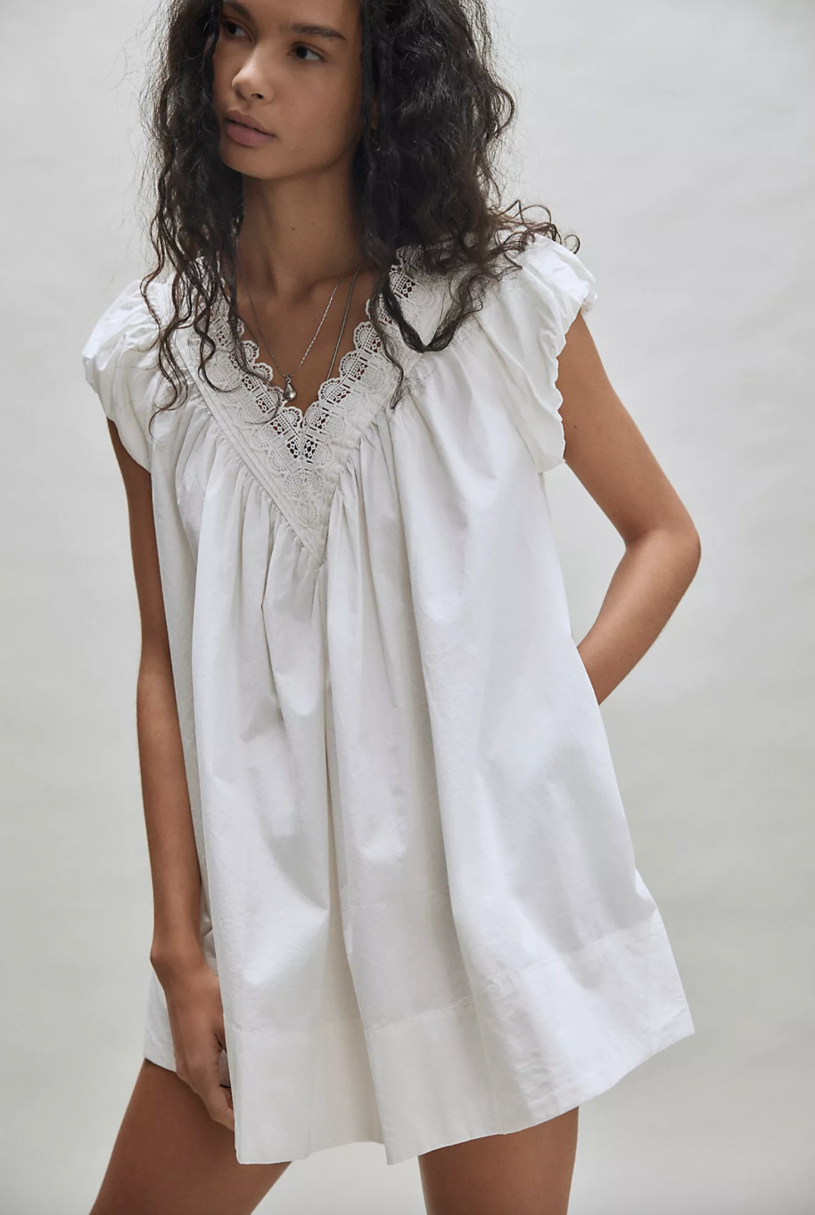 Free People Sundazed Mini Dress - Sugar Swizzle - gilt+gossamer