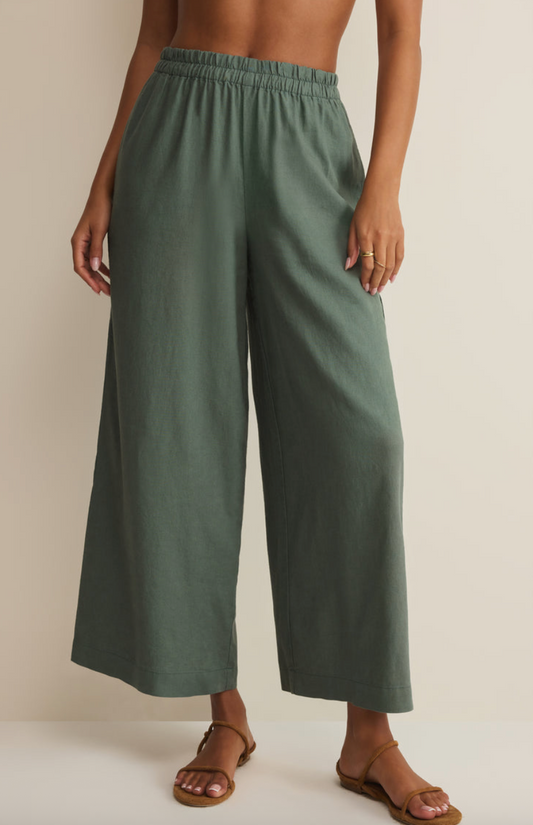 Scout Linen Pant - Everglade - gilt+gossamer