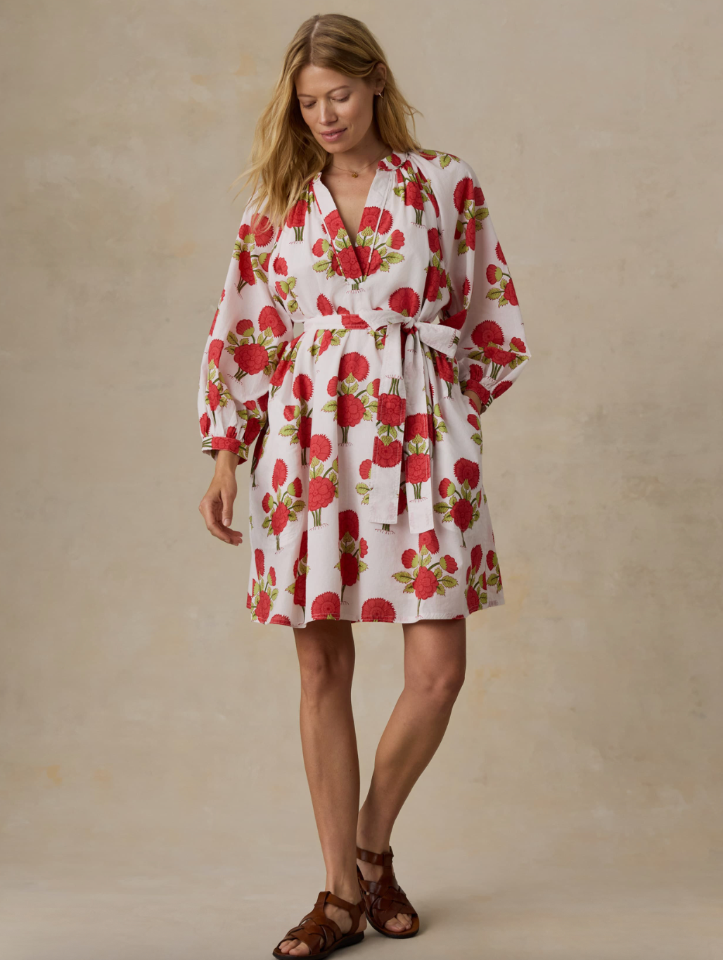 Faherty Voile Kaia Mini Dress - Bloom Poem