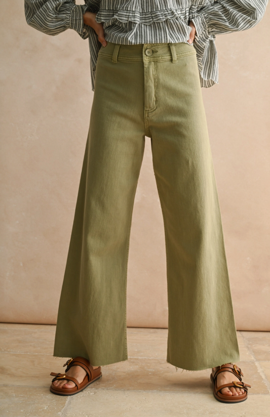Miou Muse Dusty Sage Denim Pants