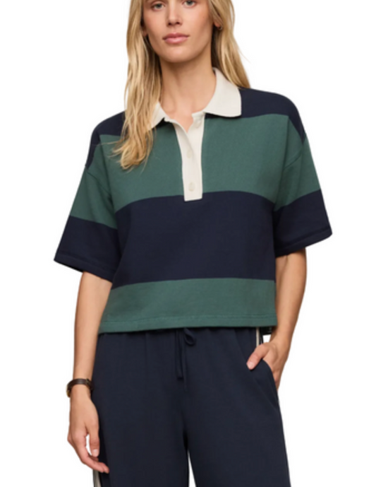 Mariner Short Sleeve Polo - Eclipse - gilt+gossamer