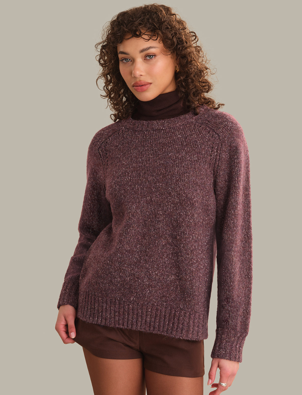 525 America Constance Relaxed Crew with Placed Pointelle
