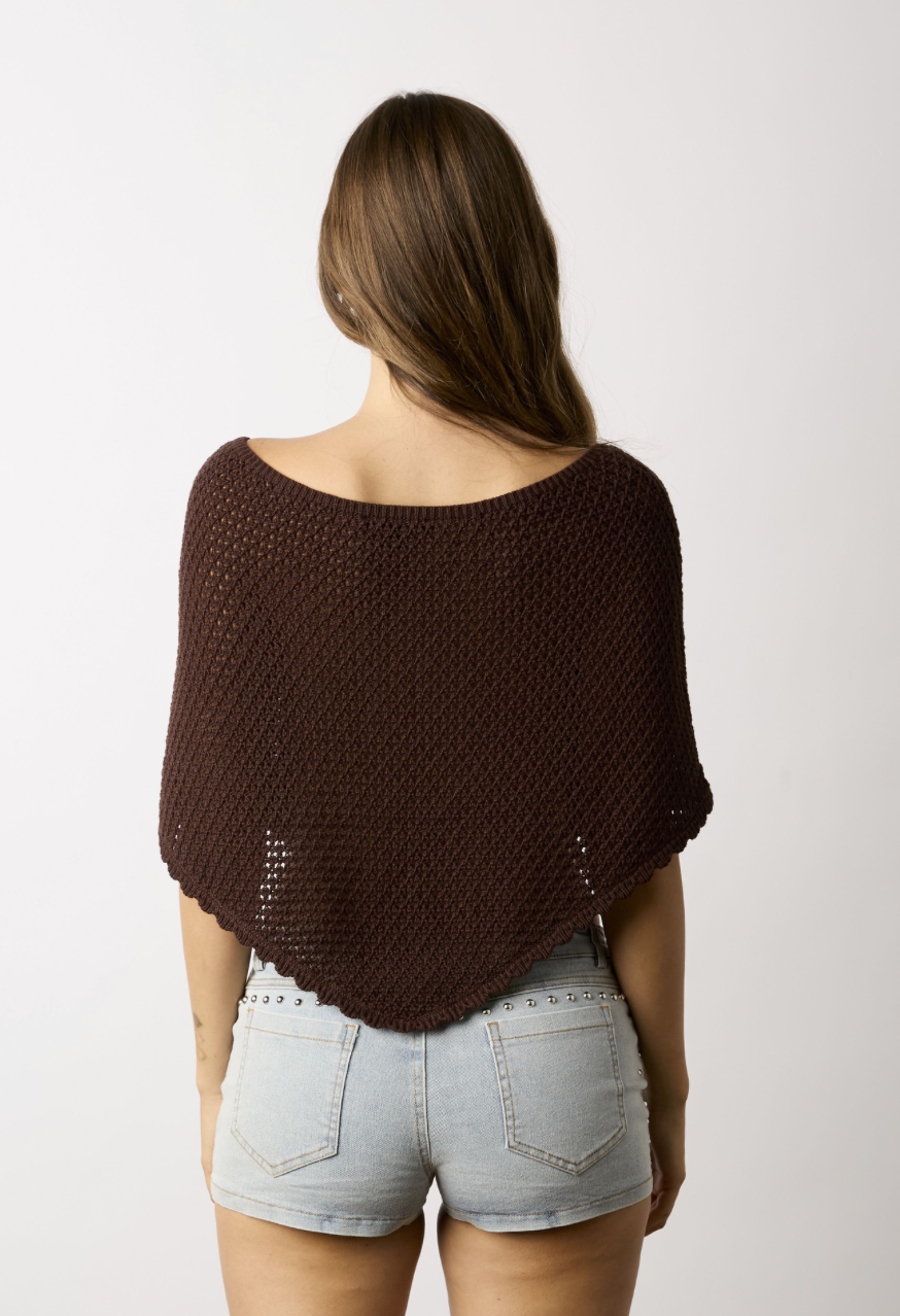 Demi Poncho Sweater - gilt+gossamer