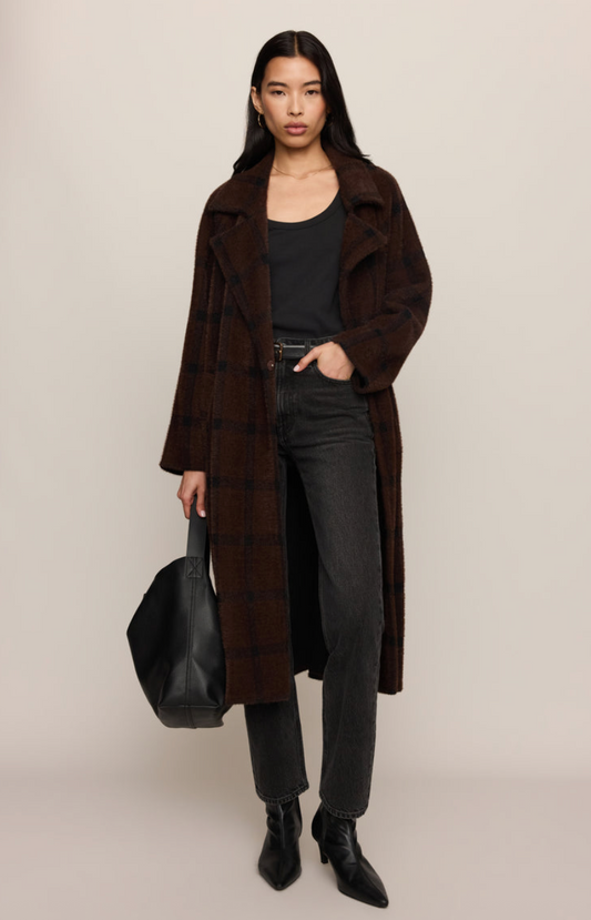 Crosby Plaid Cocoon Coat - gilt+gossamer