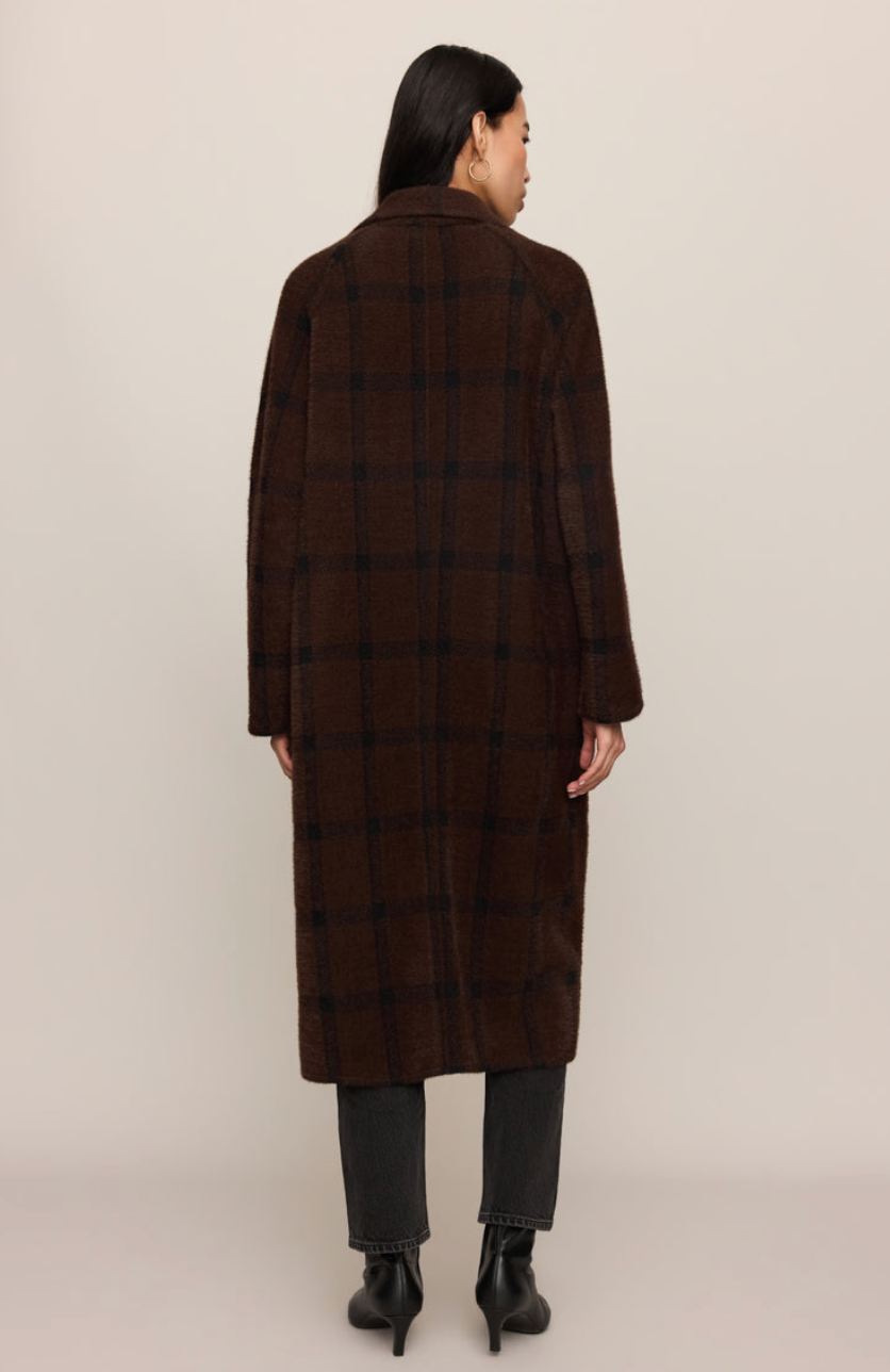 Crosby Plaid Cocoon Coat