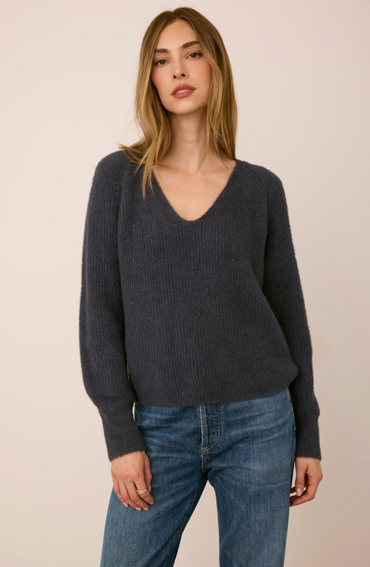 Filomena V-Neck Sweater - gilt+gossamer