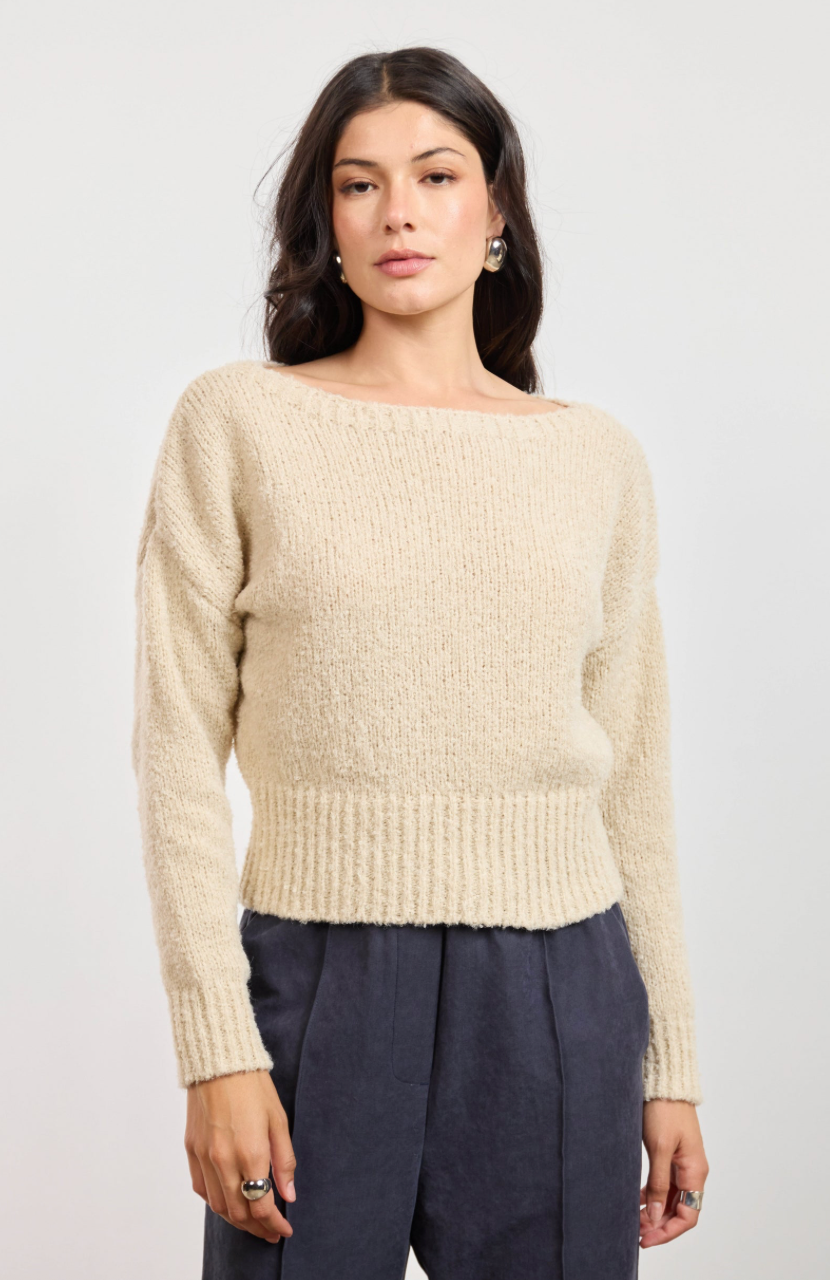 Indira Boat-Neck Sweater - gilt+gossamer