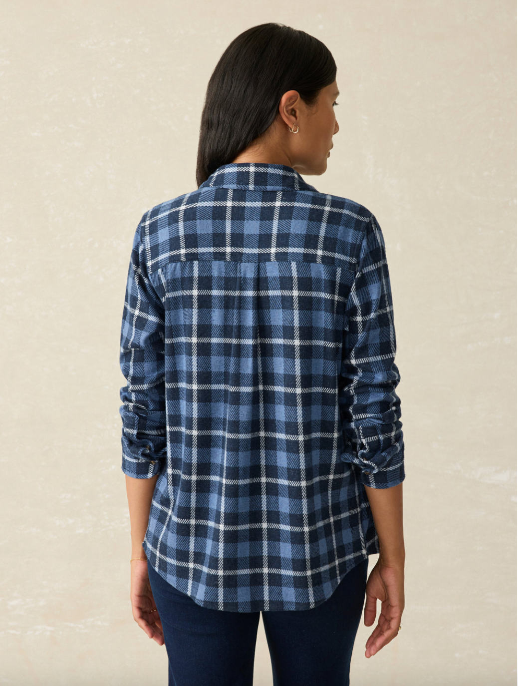 Faherty Legend Sweater Shirt - Blue Winds