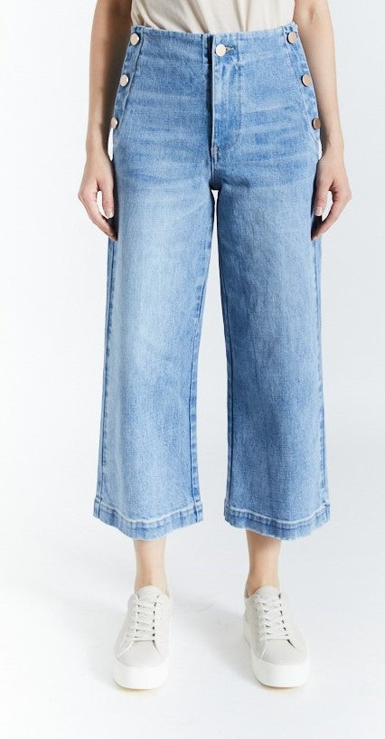 OAT New York Gigi Cropped Sailor Jeans