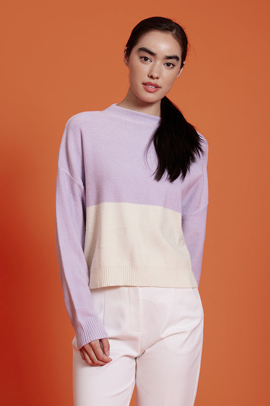 Frances Color-Block Sweater