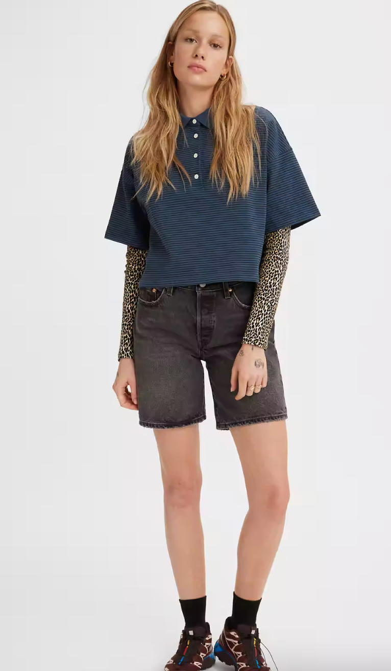 Levi's 501 90s Shorts - Worn in Black - gilt+gossamer