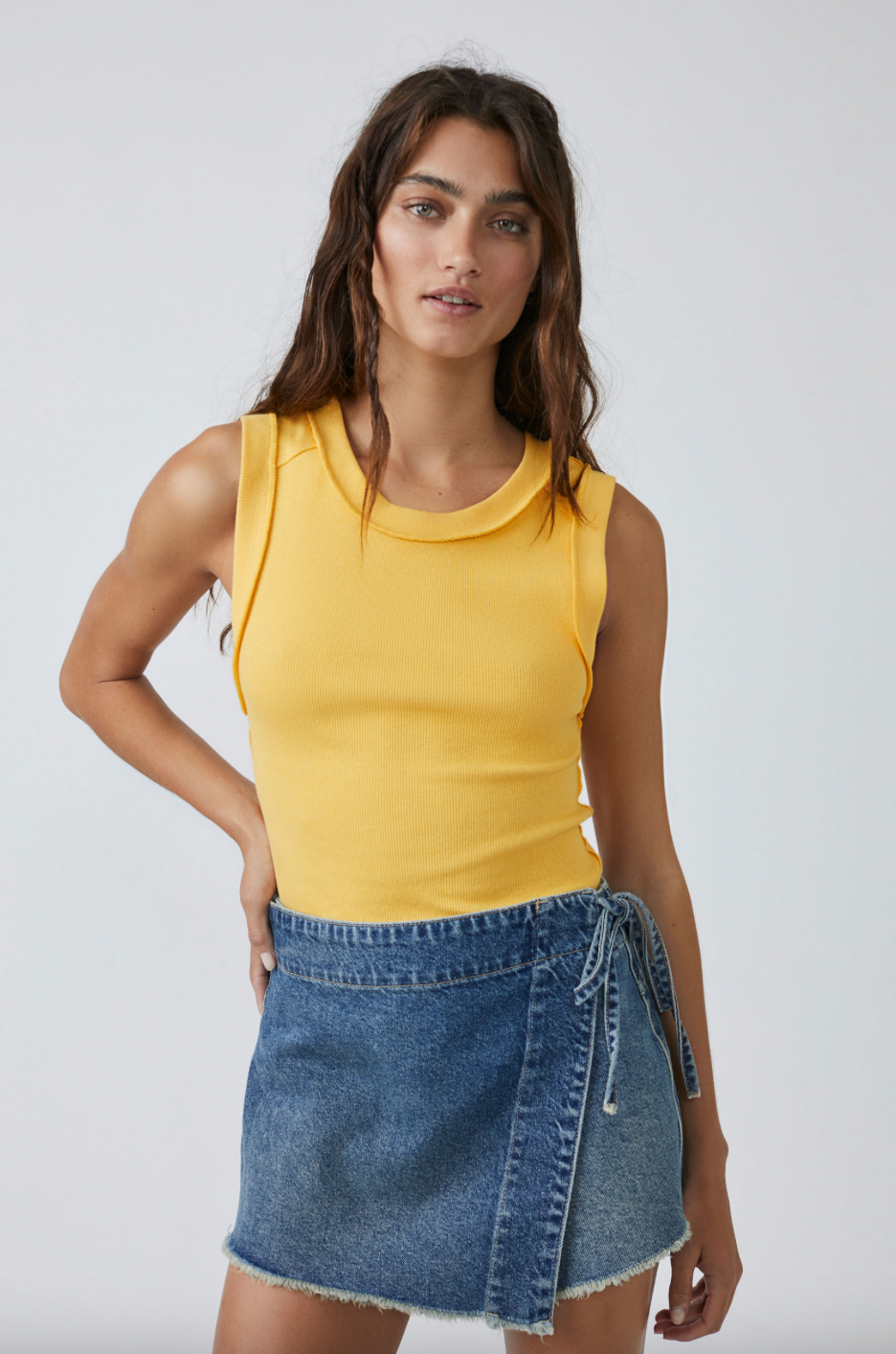 Free People Kate Tee - gilt+gossamer